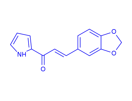 Molecular Structure of 911052-96-5 (3-(1,3-benzodioxol-5-yl)-1-(1H-pyrrol-2-yl)-2-propen-1-one)