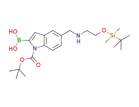 1H-인돌-1-카르복실산, 2-보로노-5-[[[2-[[(1,1-디메틸에틸)디메틸실릴]옥시]에틸]아미노]메틸]-, 1-(1,1-디메틸에틸) 에스테르