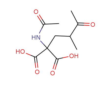 Acetamido(2-methyl-3-oxobutyl)propanedioic acid