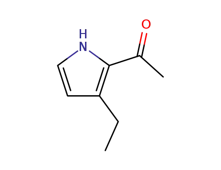 Molecular Structure of 97188-37-9 (Ethanone, 1-(3-ethyl-1H-pyrrol-2-yl)- (9CI))