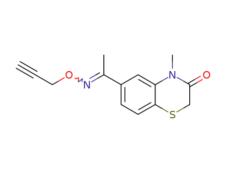 4-Methyl-6-(1-((2-propynyloxy)imino)ethyl)-2H-1,4-benzothiazin-3(4H)-one