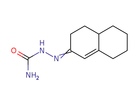 Molecular Structure of 91341-66-1 ((2E)-4,4a,5,6,7,8-hexahydronaphthalen-2(3H)-one semicarbazone)