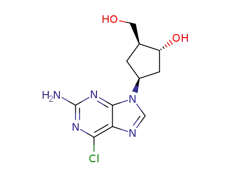 4-(2-amino-6-chloro-9H-purin-9-yl)-2-(hydroxymethyl)cyclopentanol