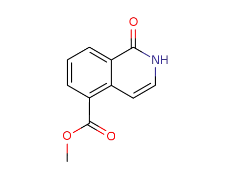 Molecular Structure of 91137-50-7 (Methyl 1-oxo-1,2-dihydroisoquinoline-5-carboxylate)