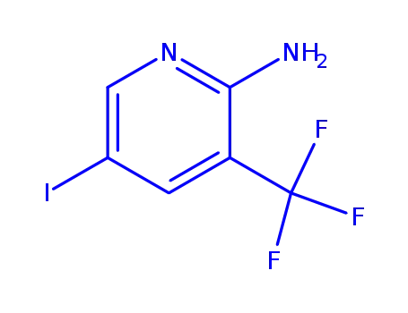 Molecular Structure of 911112-05-5 (5-Iodo-3-(trifluoromethyl)-2-pyridinamine)