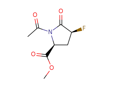 L-Proline, 1-acetyl-4-fluoro-5-oxo-, methyl ester, cis-