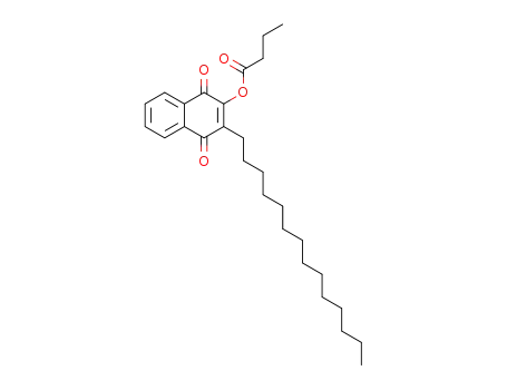 Butanoic acid, 1,4-dihydro-1,4-dioxo-3-tetradecyl-2-naphthalenyl ester
