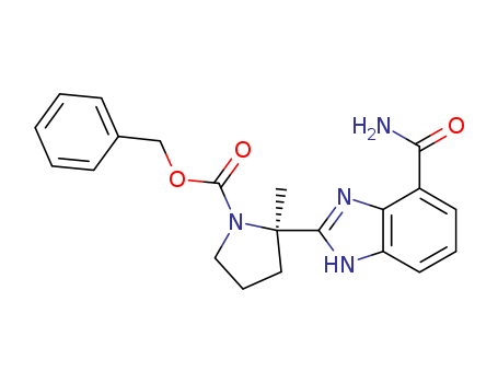 (R)-benzyl 2-(7-carbamoyl-1H-benzo[d]imidazol-2-yl)-2-methylpyrrolidine-1-carboxylate