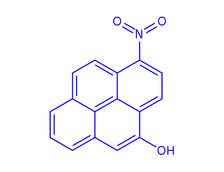 Molecular Structure of 91254-96-5 (1-nitropyren-4-ol)