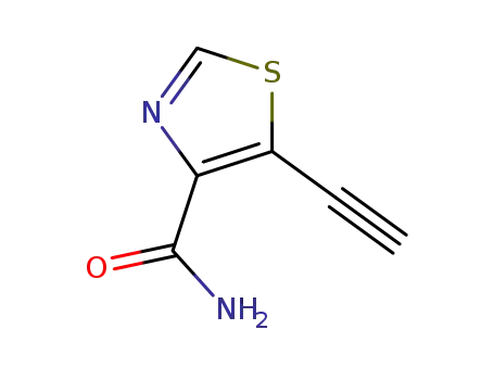 Molecular Structure of 912639-78-2 (4-Thiazolecarboxamide,  5-ethynyl-)