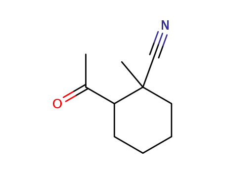 Cyclohexanecarbonitrile, 2-acetyl-1-methyl- (7CI)
