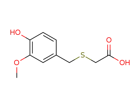{[(4-Hydroxy-3-methoxyphenyl)methyl]sulfanyl}acetic acid