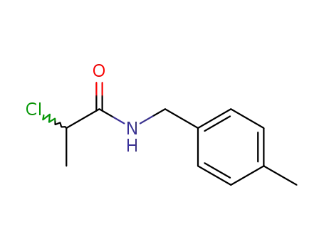 2-chloro-N-[(4-methylphenyl)methyl]propanamide