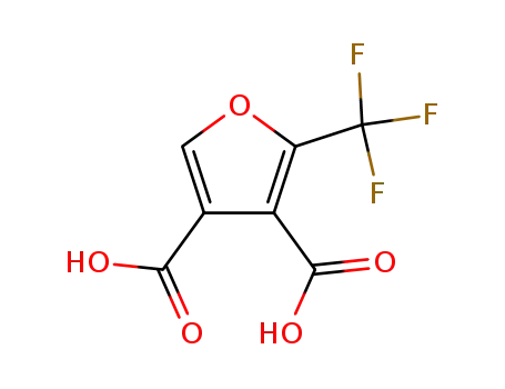 Molecular Structure of 91324-01-5 (2-(trifluoromethyl)furan-3,4-dicarboxylic acid)