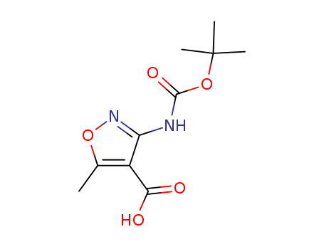 4-ISOXAZOLECARBOXYLIC ACID,3-[[(1,1-DIMETHYLETHOXY)CARBONYL]AMINO]-5-METHYL-CAS