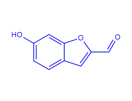 Molecular Structure of 913654-89-4 (2-Benzofurancarboxaldehyde,  6-hydroxy-)