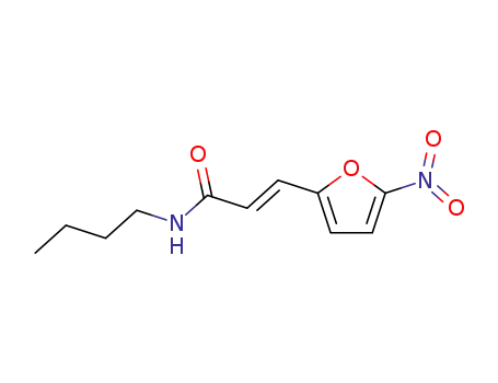 Molecular Structure of 91182-09-1 (N-butyl-3-(5-nitrofuran-2-yl)prop-2-enamide)