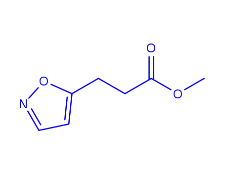 Molecular Structure of 915776-16-8 (5-Isoxazolepropanoic  acid,  methyl  ester)