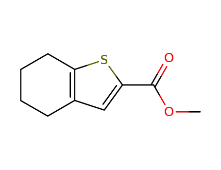 Molecular Structure of 91489-09-7 (METHYL 4,5,6,7-TETRAHYDRO-1-BENZOTHIOPHENE-2-CARBOXYLATE)