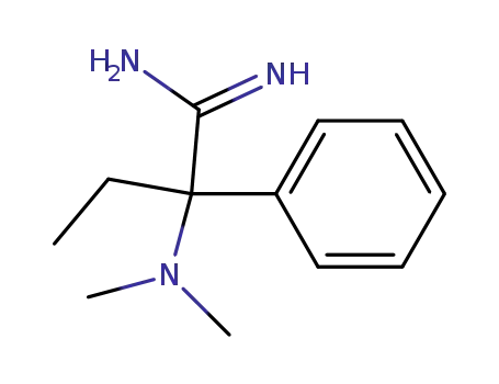 Molecular Structure of 91636-50-9 (2-dimethylamino-2-phenyl-butanimidamide)