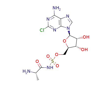 [(2R,3S,4R,5R)-5-(6-amino-2-chloropurin-9-yl)-3,4-dihydroxyoxolan-2-yl]methyl N-(2-aminopropanoyl)sulfamate