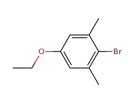 Molecular Structure of 91799-52-9 (2-Bromo-5-ethoxy-1,3-dimethylbenzene)