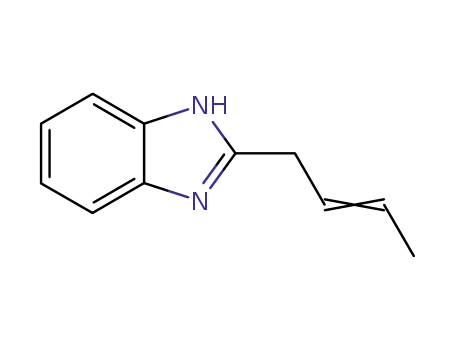 Molecular Structure of 91462-26-9 (1H-Benzimidazole,2-(2-butenyl)-(9CI))