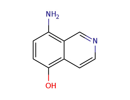 Molecular Structure of 91668-45-0 (5-Isoquinolinol,8-amino-(9CI))