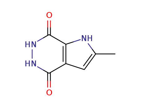 Molecular Structure of 91533-22-1 (1H-Pyrrolo[2,3-d]pyridazine-4,7-dione,5,6-dihydro-2-methyl-(9CI))