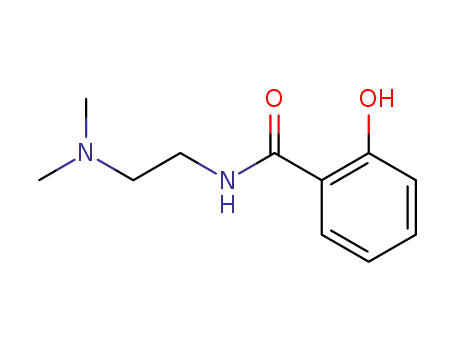 Molecular Structure of 91430-50-1 (N-[2-(DIMETHYLAMINO)ETHYL]-2-HYDROXYBENZAMIDE)