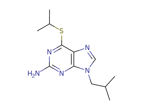 9-(2-methylpropyl)-6-propan-2-ylsulfanyl-purin-2-amine cas  91637-42-2
