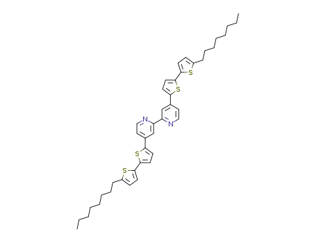 Molecular Structure of 916251-27-9 (4,4'-bis(5'-octyl-2.2'-bithiophen-5-yl)-2,2'-bipyridine)