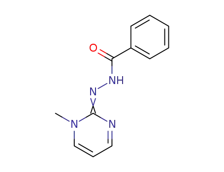 Molecular Structure of 91560-09-7 ((1-Methyl-2(1H)-pyrimidinylidene)hydrazide benzoic acid)