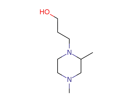 Molecular Structure of 91551-60-9 (1-Piperazinepropanol,2,4-dimethyl-(7CI))