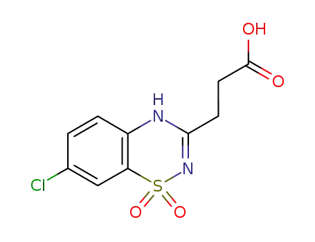 7-Chloro-2H-1,2,4-benzothiadiazine-3-propanoic acid 1,1-dioxide