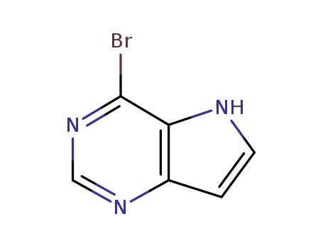 Molecular Structure of 916213-53-1 (4-BROMO-7H-PYRROLO[2,3-D]PYRIMIDINE)