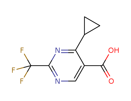 5-Pyrimidinecarboxylicacid, 4-cyclopropyl-2-(trifluoromethyl)- cas  914201-19-7