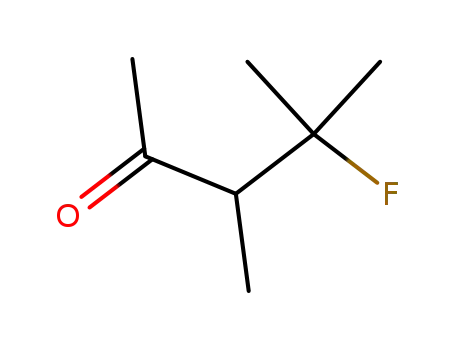 Molecular Structure of 91524-40-2 (2-Pentanone, 4-fluoro-3,4-dimethyl- (9CI))