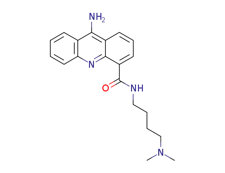 Molecular Structure of 91549-79-0 (N-((4-dimethylamino)butyl)-9-aminoacridine-4-carboxamide)