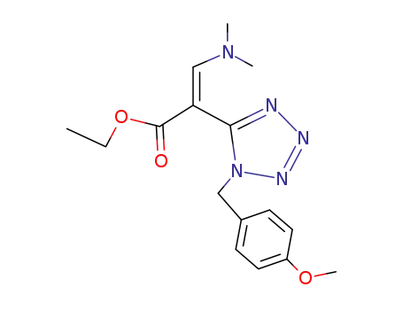 3-DIMETHYLAMINO-2-[1-(4-METHOXY-BENZYL)-1H-TETRAZOL-5-YL]-아크릴산 에틸 에스테르