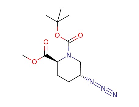 1,2-Piperidinedicarboxylic acid, 5-azido-, 1-(1,1-dimethylethyl) 2-methyl
ester, (2S,5R)-