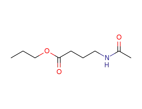 Molecular Structure of 914306-27-7 (Butanoic  acid,  4-(acetylamino)-,  propyl  ester)
