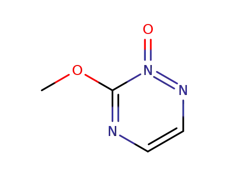 Molecular Structure of 61178-03-8 (1,2,4-Triazine, 3-methoxy-, 2-oxide)
