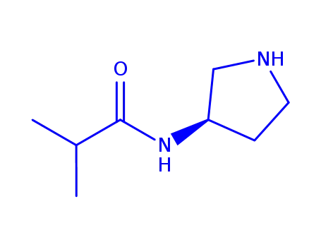 Molecular Structure of 914460-46-1 (Propanamide, 2-methyl-N-3-pyrrolidinyl-)