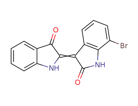Molecular Structure of 950669-85-9 (7-bromoindirubin)