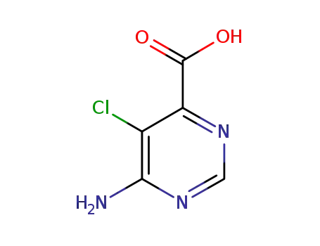 Molecular Structure of 914916-98-6 (6-aMino-5-chloropyriMidine-4-carboxylic acid)