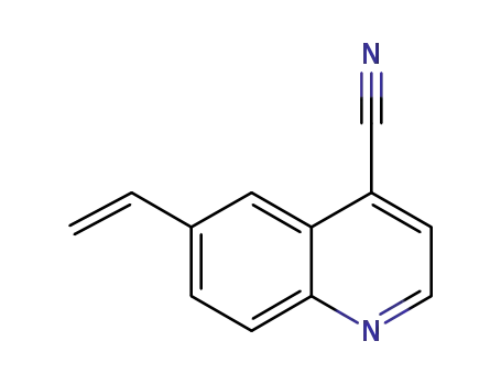 Molecular Structure of 916812-64-1 (4-Quinolinecarbonitrile,  6-ethenyl-)