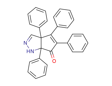 Molecular Structure of 914-67-0 (3a,4,5,6a-tetraphenyl-3a,6a-dihydrocyclopenta[c]pyrazol-6(1H)-one)