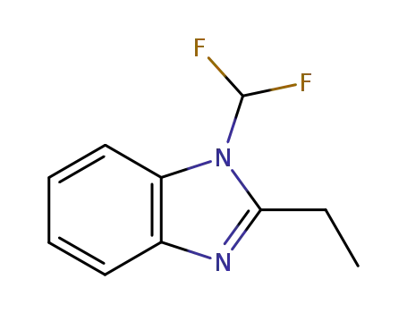 1H-Benzimidazole,1-(difluoromethyl)-2-ethyl-(9CI)