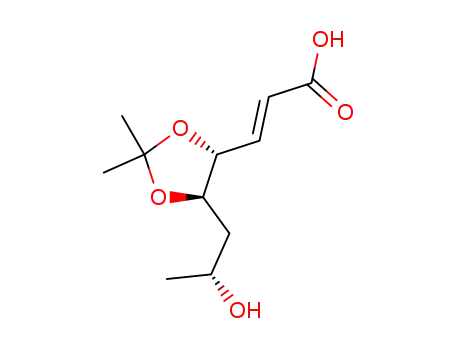 2-Propenoic acid, 3-[5-(2-hydroxypropyl)-2,2-dimethyl-1,3-dioxolan-4-y l]-, [4R-[4alpha(E),5beta(R*)]]-